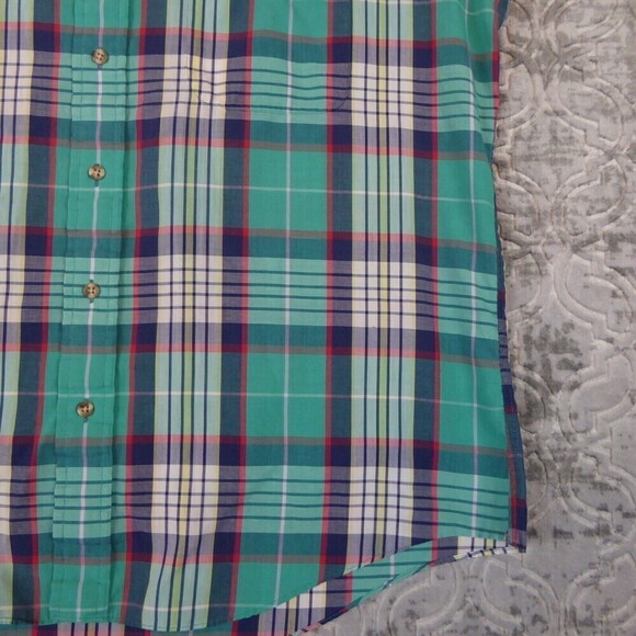 Vintage Fox Collection Shirt Mens Extra Large Plaid Short Sleeve Single Needle - Picture 7 of 14